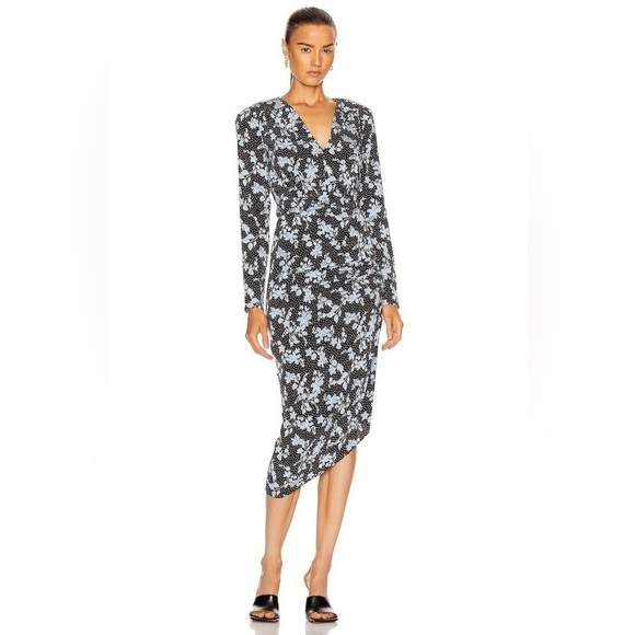 Veronica Beard Dresses & Skirts - Veronica Beard Women’s Chana Polka Dot Floral Dress Black Size 2 Silk Blend